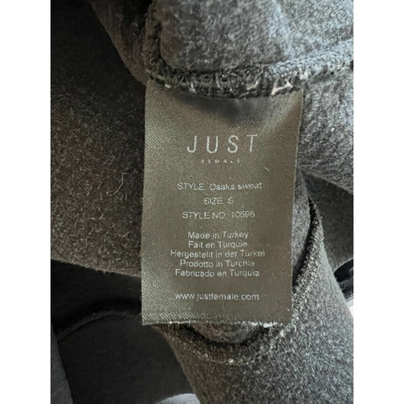 JUST FEMALE Womens Sweatshirt Black OSAKA TIGERS Pullover Spellout Size S - Picture 6 of 6